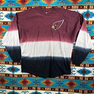 Fanatics Arizona‎ Cardinals Tie Dye Long Sleeve T-Shirt Top - L